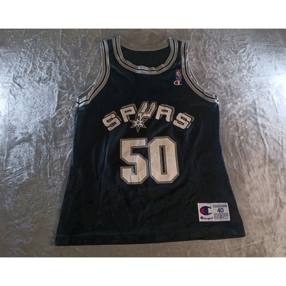 Vintage San Antonio Spurs David Robinson #50 Champion Jersey Size 40 Made In USA